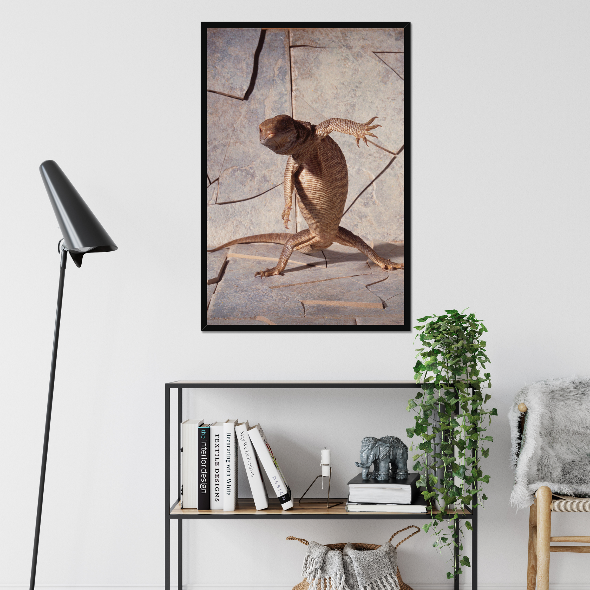Dancing Lizard | Fine Art Animal and Wildlife Photography Prints by Steve Grubman