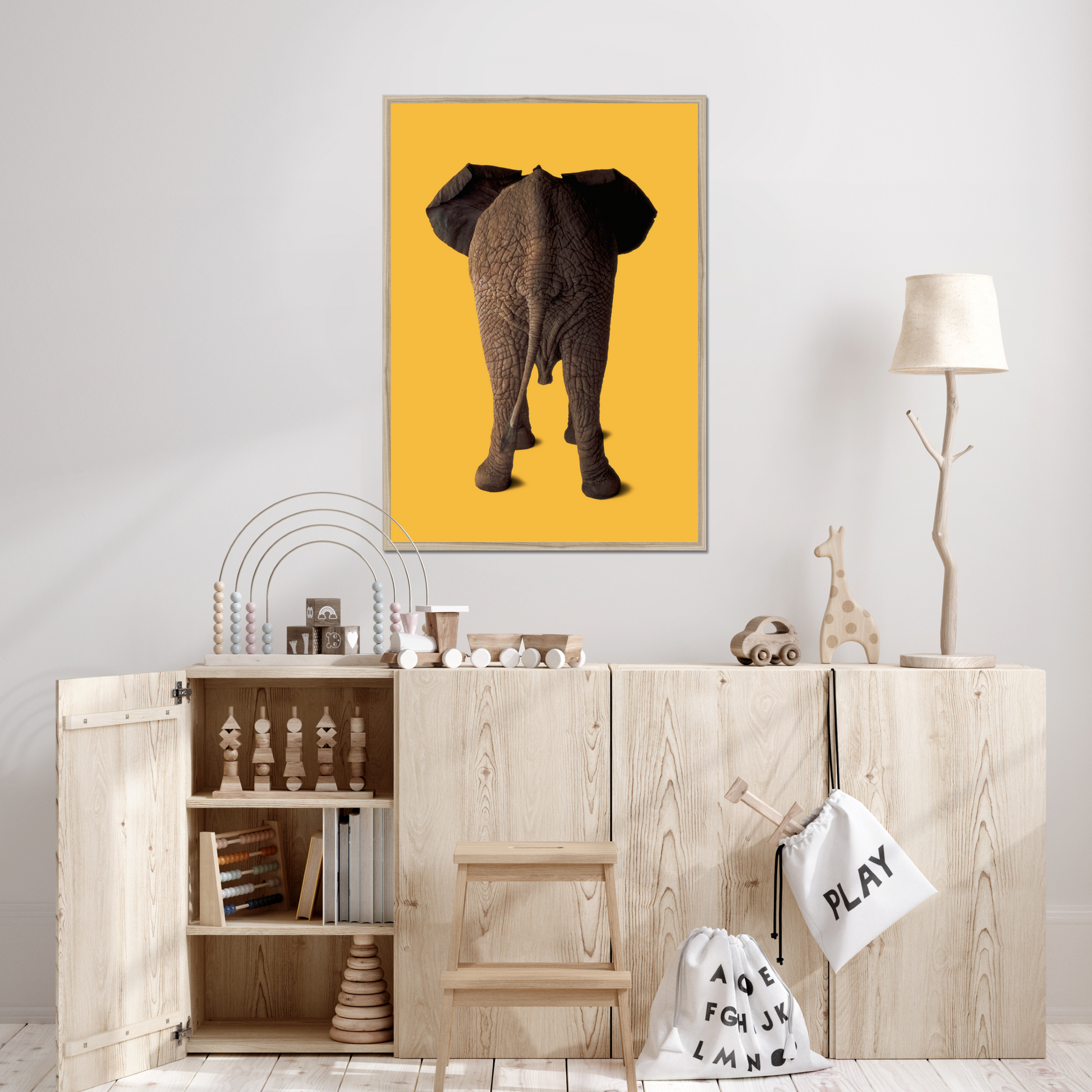 Elephant in the Studio! on Mango | Fine Art Animal and Wildlife Photography Prints by Steve Grubman