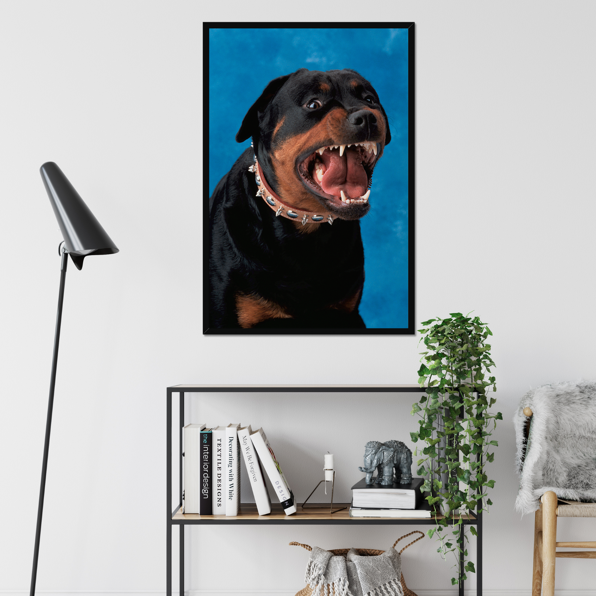 Rottweiler 90s Yearbook Photo  | Fine Art Animal and Wildlife Photography Prints by Steve Grubman